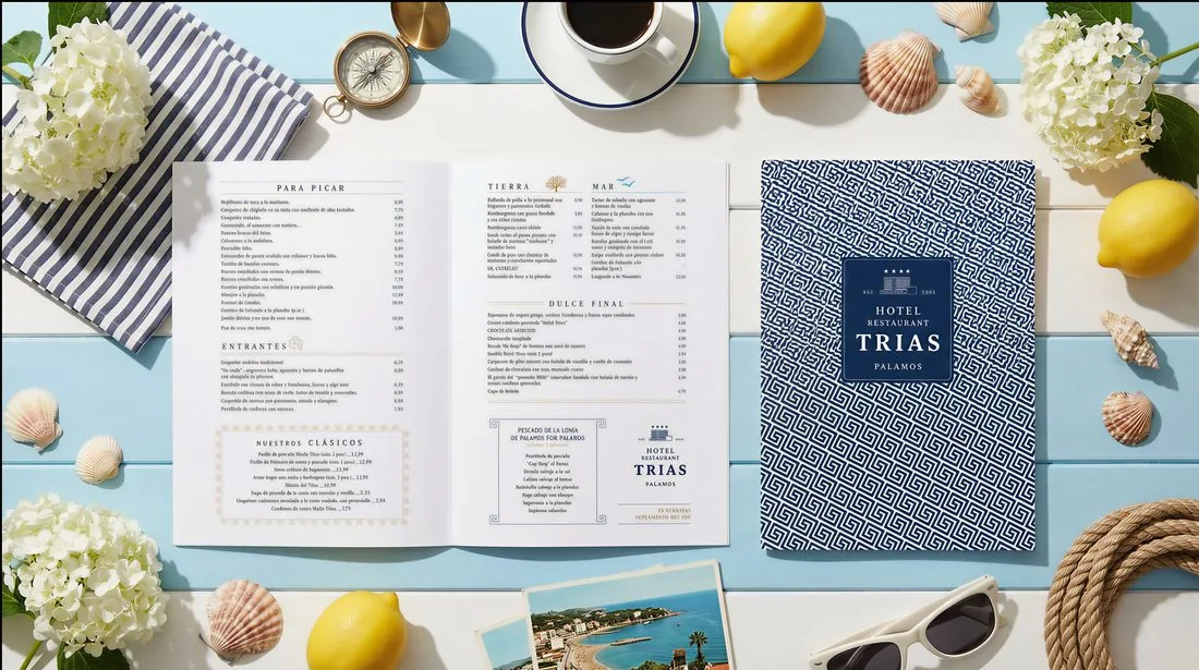 Diseño de carta de restaurante — Blackstone Creative